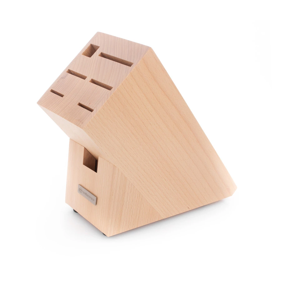 Набор ножей с ножницами и мусатом Wuesthof Classic Ikon 7 предметов, светлая подставка