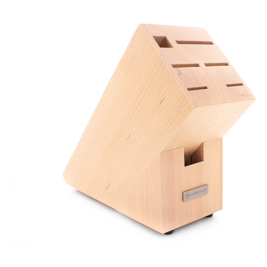 Набор ножей с ножницами и мусатом Wuesthof Classic Ikon 7 предметов, светлая подставка