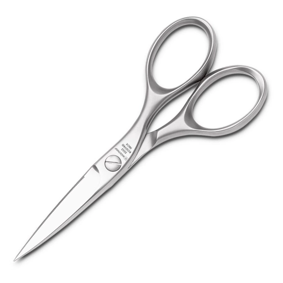 Набор ножей с ножницами и мусатом Wuesthof Ikon Cream White 8 предметов, деревянная подставка