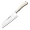 Набор ножей с ножницами и мусатом Wuesthof Ikon Cream White 8 предметов, деревянная подставка