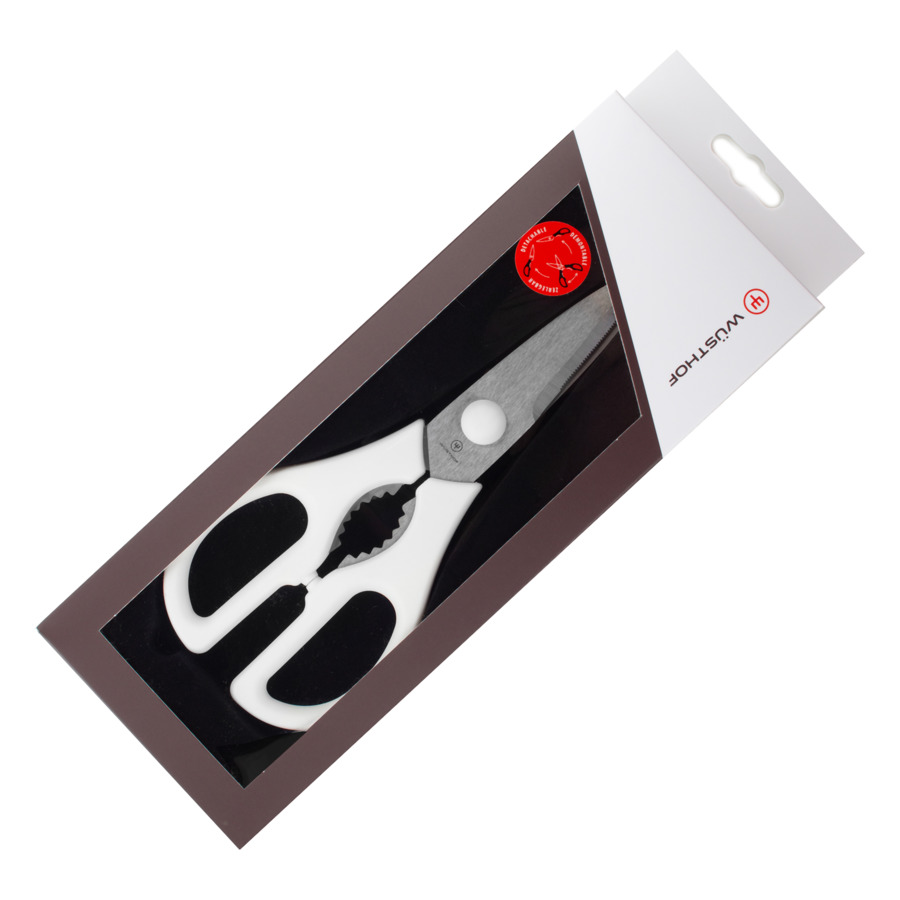 Ножницы кухонные Wuesthof White Classic 20,5 см, сталь нержавеющая, пластик