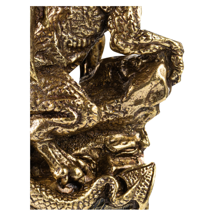 Фигурка Город подарков Дракон большой 8х5,5х15,5 см, латунь, бронзовая-sale