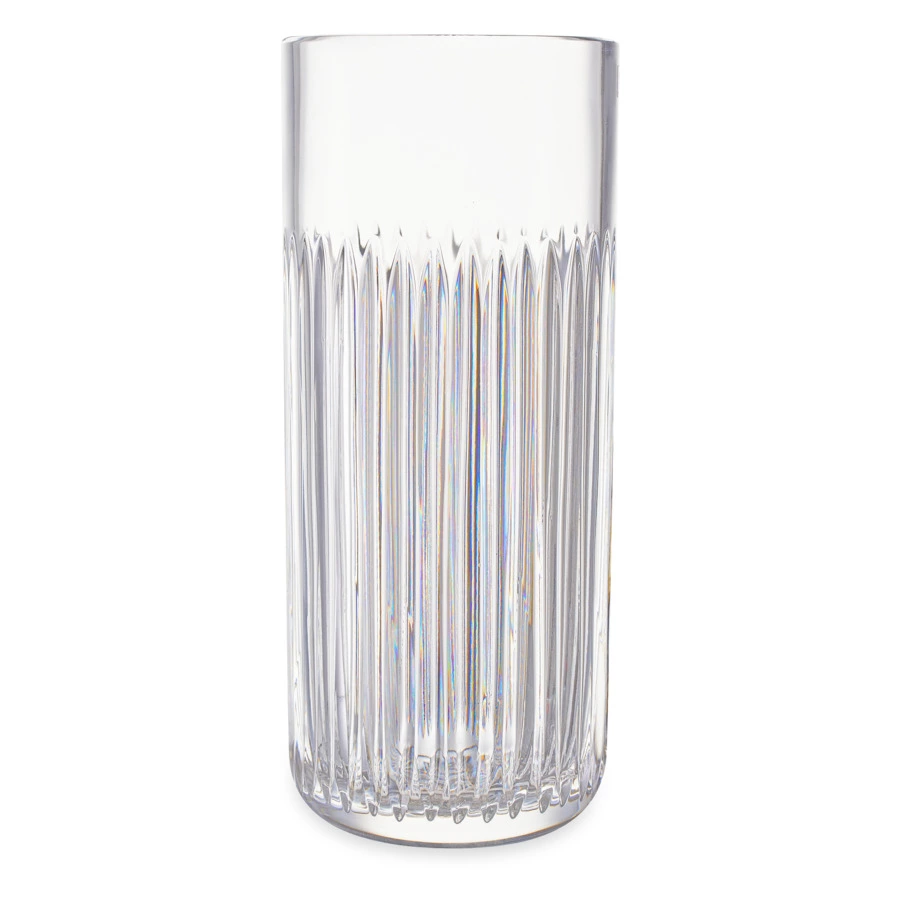 Ваза настольная Decor de table Дефанс 25,4 см, хрусталь, прозрачная