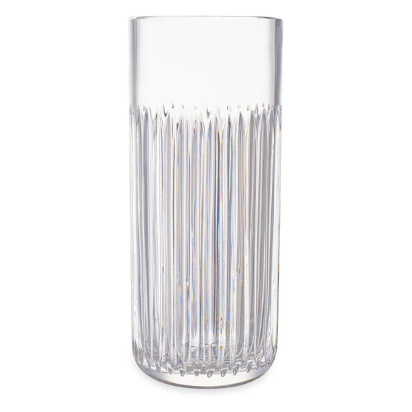 Ваза настольная Decor de table Дефанс 25,4 см, хрусталь, прозрачная