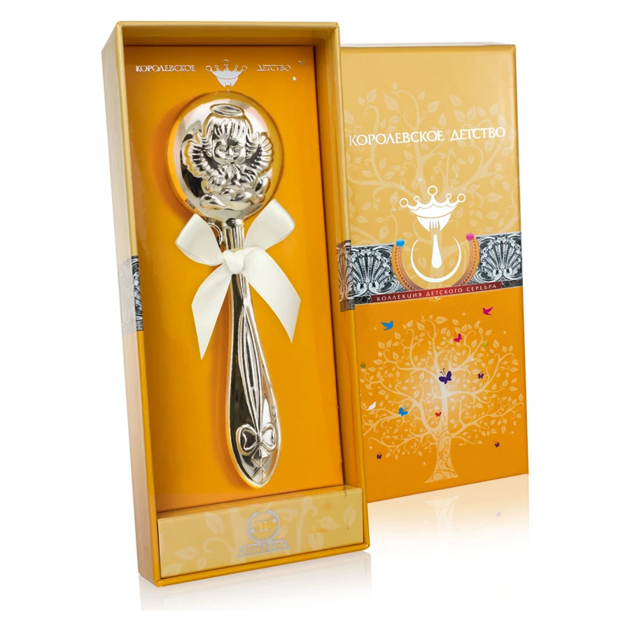 Погремушка в футляре АргентА Do Do Ангел 29,81 г, серебро 925