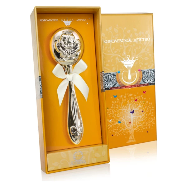 Погремушка в футляре АргентА Do Do Ангел 29,81 г, серебро 925