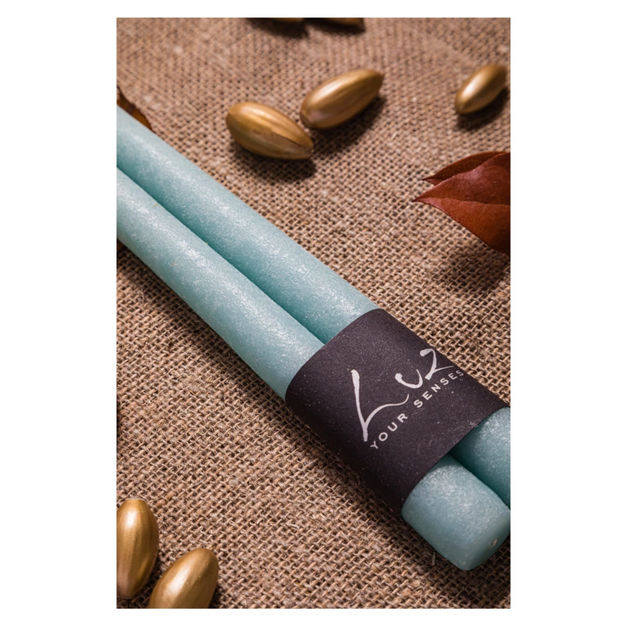 Набор свечей Luz your senses Рустик 30 см, 2 шт, лазурный