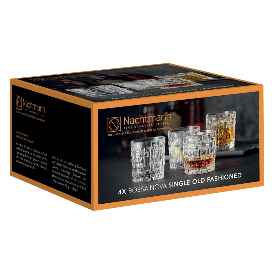 Набор стаканов для виски Nachtmann Bossa Nova 252 мл, 4 шт, хрусталь бессвинцовый, п/к