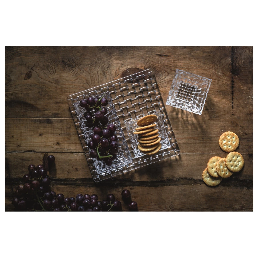 Набор салатников прямоугольных Nachtmann Bossa Nova 17х8,5х3,6см, 2 шт, хрусталь бессвинцовый, п/к