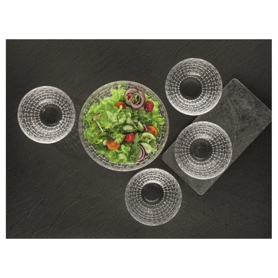 Набор салатников Nachtmann Bossa Nova 920 мл, 18 см, 2 шт, хрусталь бессвинцовый, п/к