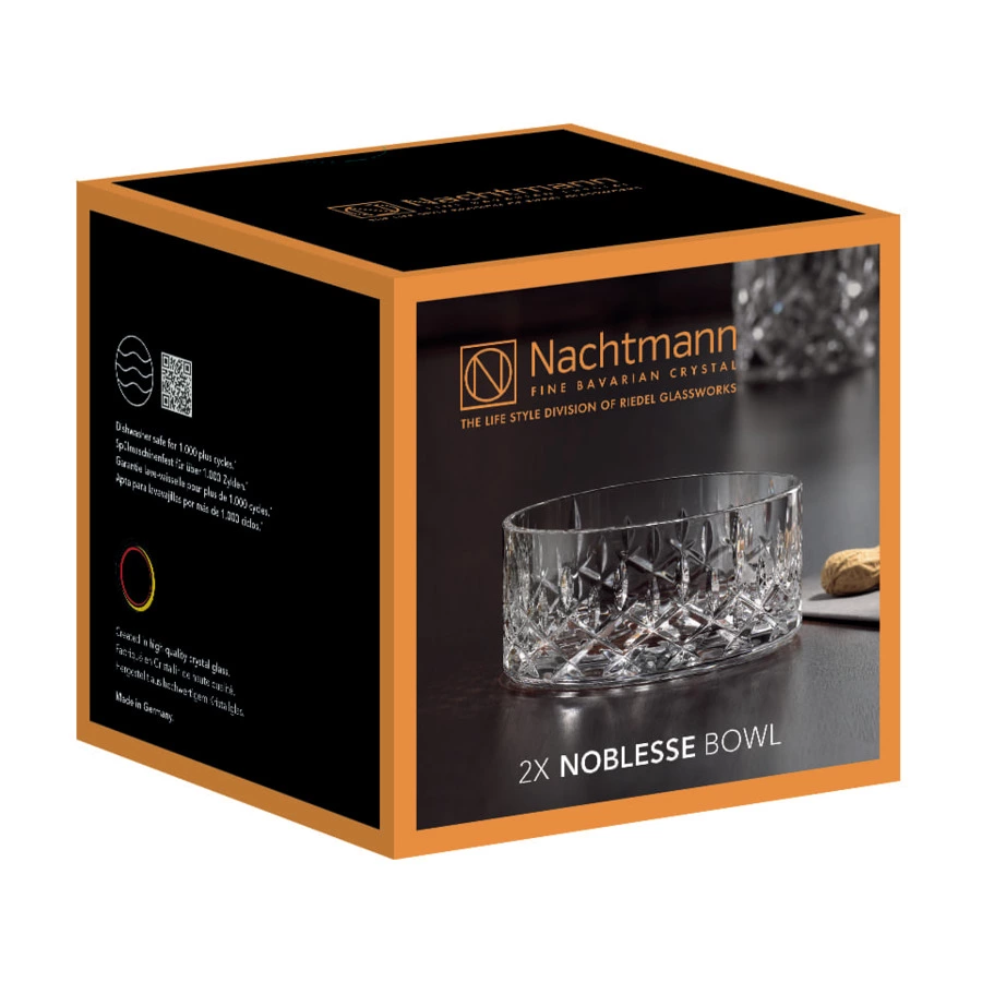 Набор салатников порционных Nachtmann NOBLESSE 310 мл, 11 см, 2 шт, стекло хрустальное, п/к
