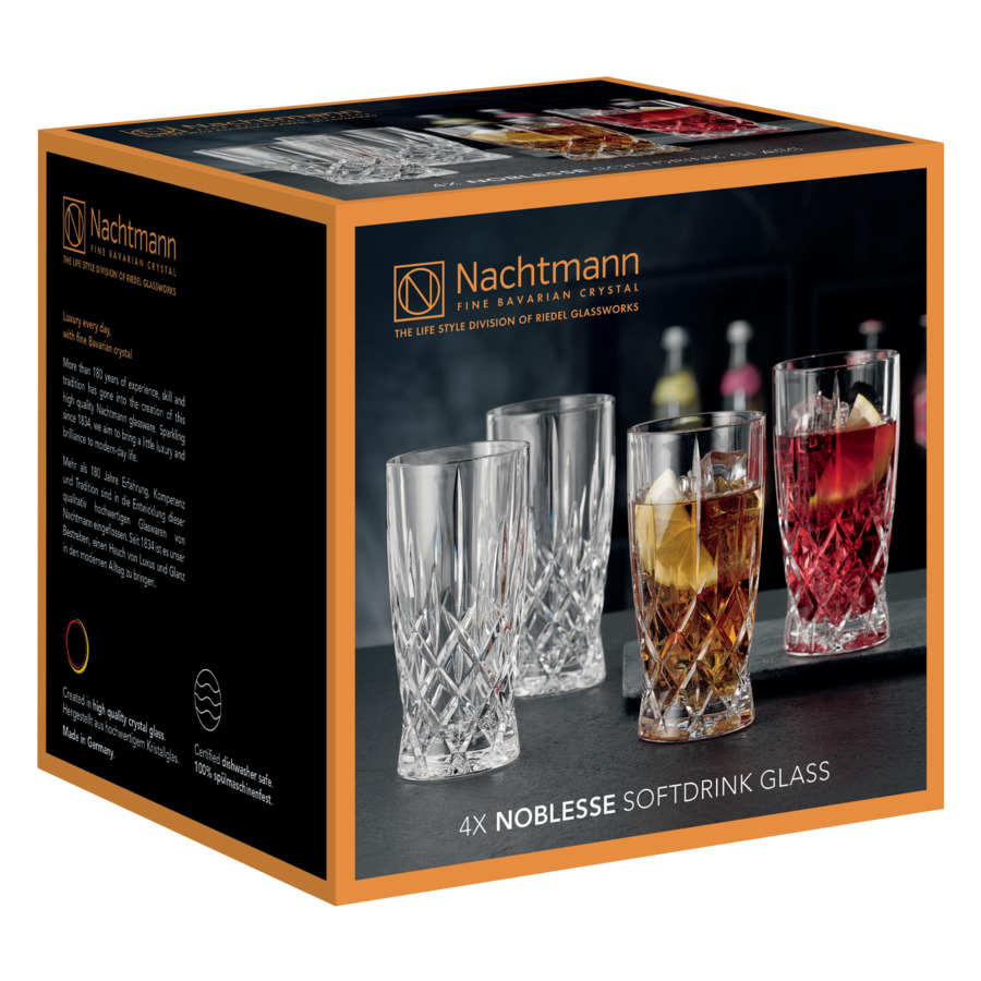 Набор стаканов для воды Nachtmann Noblesse 350 мл, 4 шт, хрусталь бессвинцовый, п/к