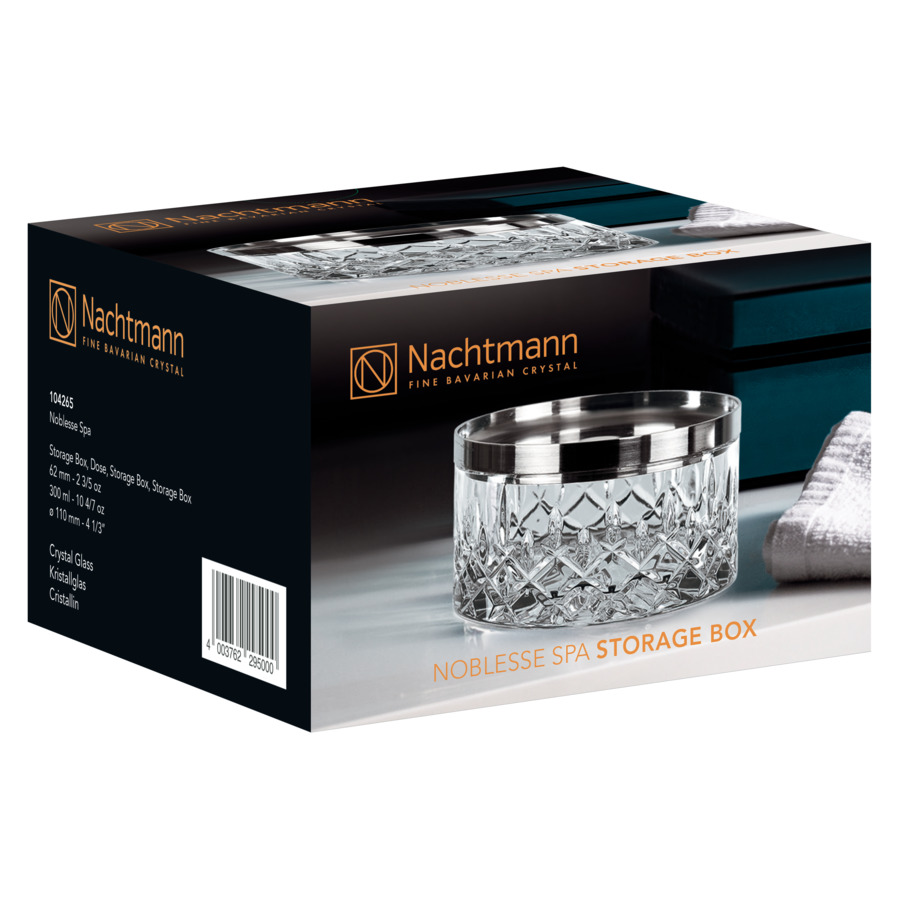 Шкатулка Nachtmann Noblesse 300 мл, h6хd11 см, стекло хрустальное, п/к
