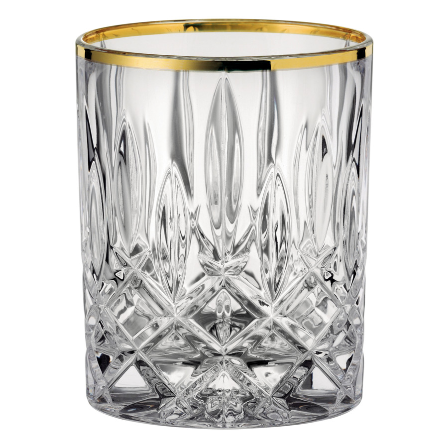 Набор стаканов для виски Nachtmann Noblesse Gold 295 мл, h10хd8 см, 2 шт, хрусталь бессвинцовый, п/к