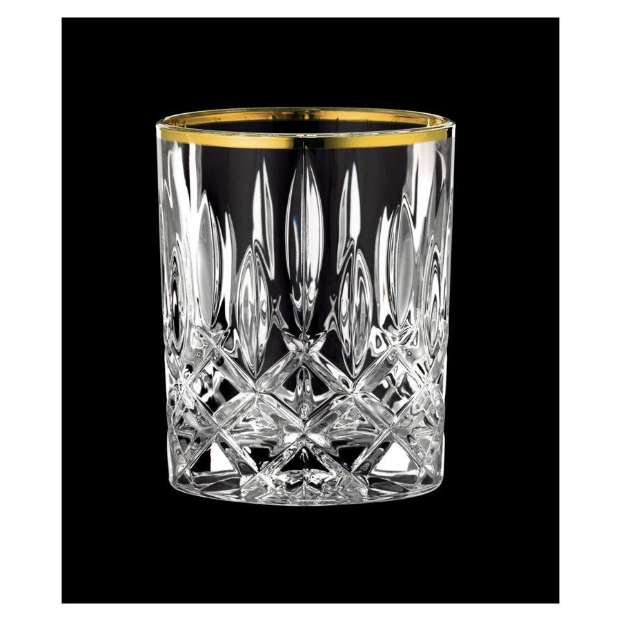 Набор стаканов для виски Nachtmann Noblesse Gold 295 мл, h10хd8 см, 2 шт, хрусталь бессвинцовый, п/к