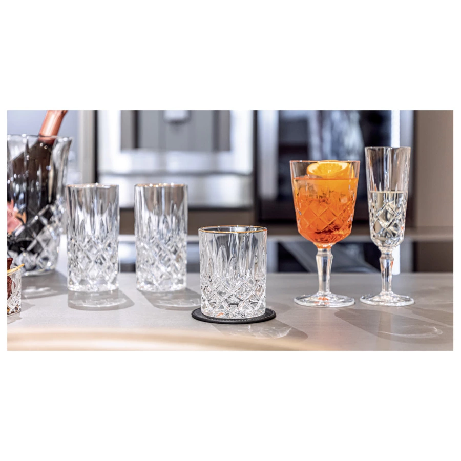 Набор стаканов для виски Nachtmann Noblesse Gold 295 мл, h10хd8 см, 2 шт, хрусталь бессвинцовый, п/к