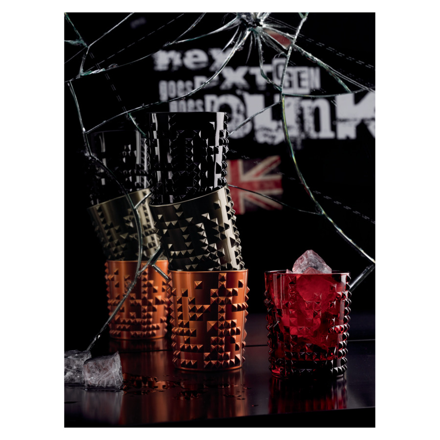 Стакан для виски Nachtmann PUNK 348 мл, красный, cтекло хрустальное, п/к