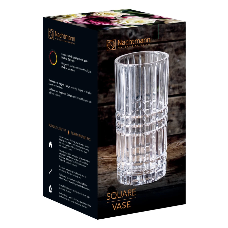 Ваза для цветов Nachtmann Square 23 см, хрусталь бессвинцовый