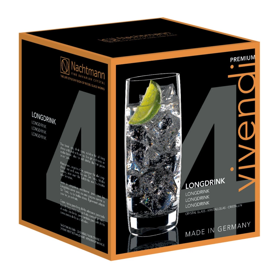 Набор стаканов для воды Nachtmann Vivendi 413 мл, 4 шт, хрусталь бессвинцовый, п/к