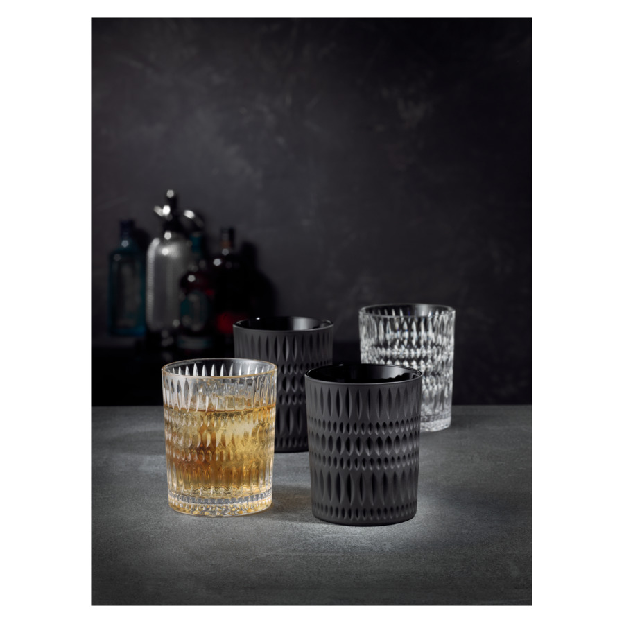 Набор стаканов для виски Nachtmann ETHNO  305 мл, 2 шт, стекло хрустальное, черный матовый, п/к