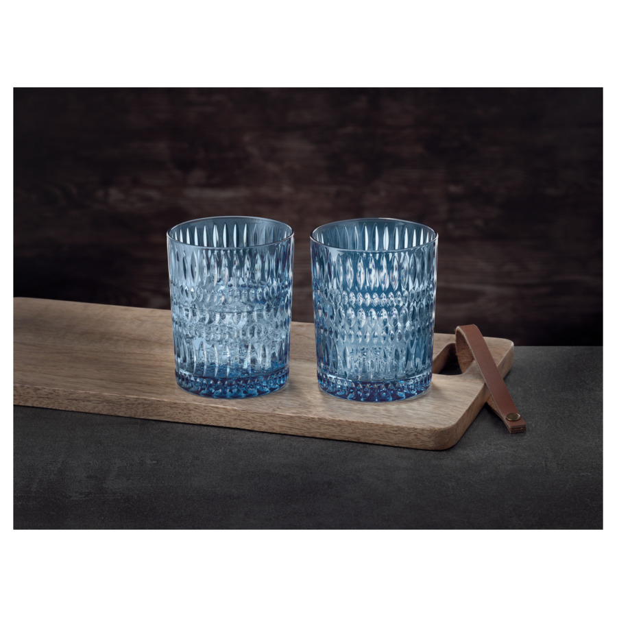 Набор стаканов для виски Nachtmann ETHNO 304 мл, 2 шт, стекло хрустальное, голубой, п/к