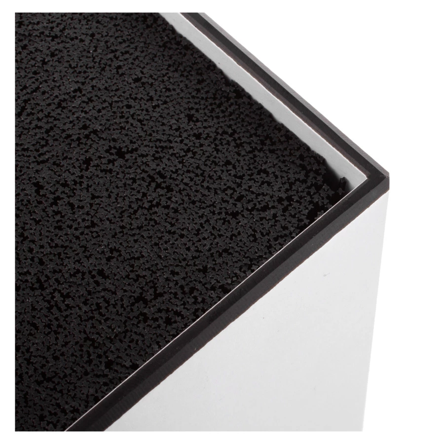 Подставка для ножей ComposeEat Elegance 11х11х24 см, композит, белая