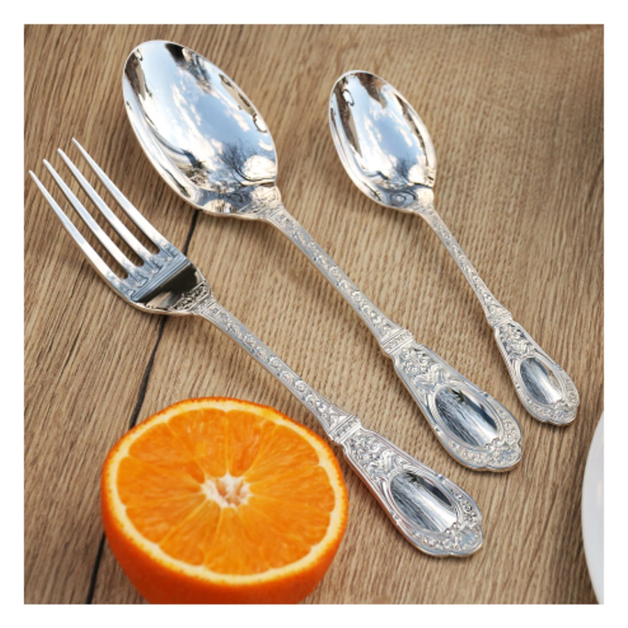 Набор столовых приборов в футляре АргентА Фамильный 229,39 г 3 предмета, серебро 925