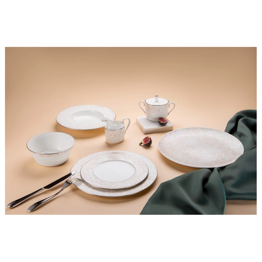 Салатник порционный Narumi Примула 14 см, фарфор костяной