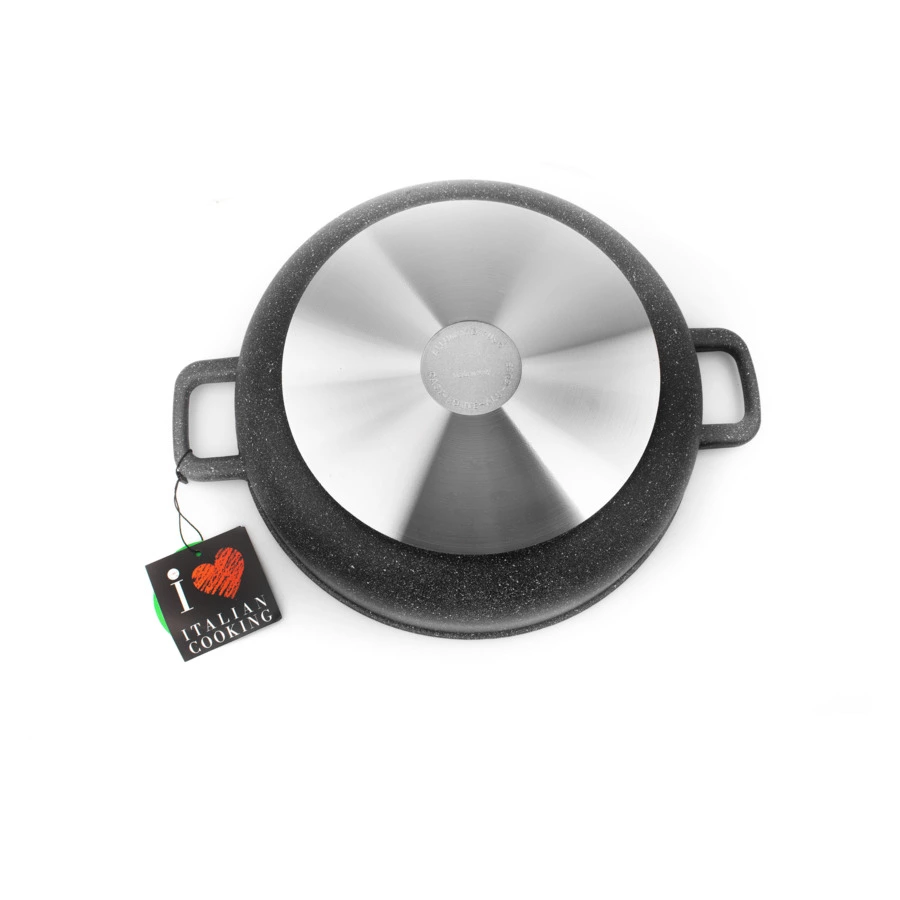 Сотейник с двумя ручками с антипригарным покрытием OLYMPIA Hard Cook Fix 28 см, алюминий литой