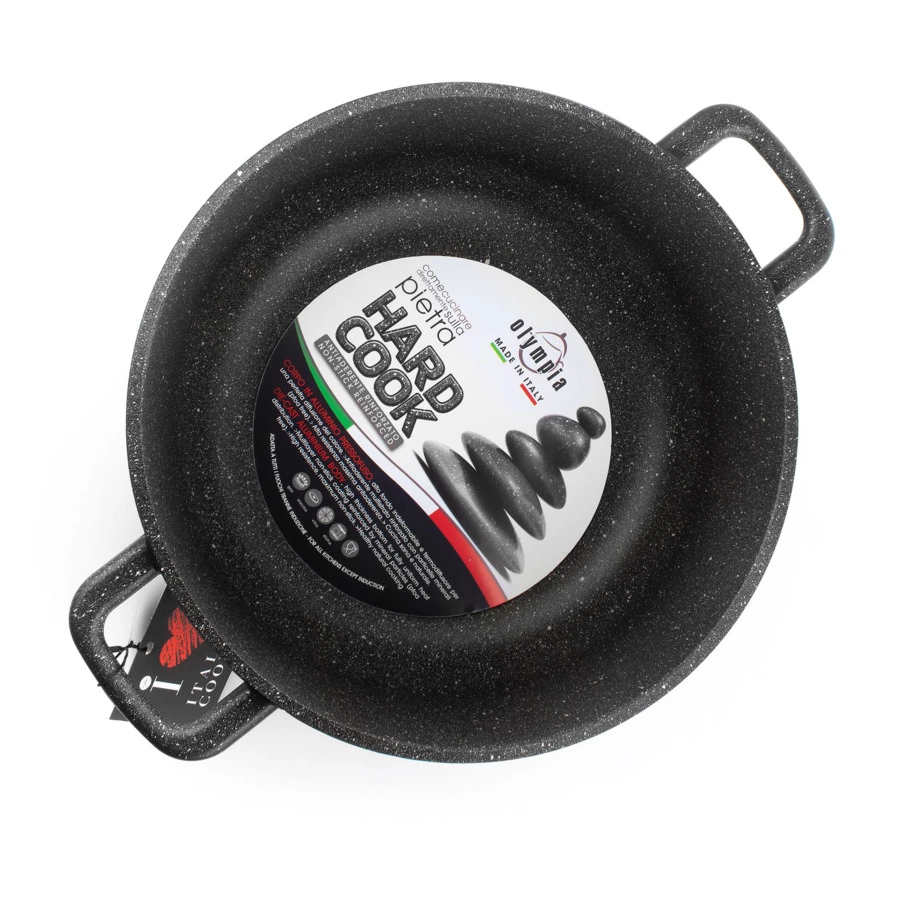 Сотейник с ручками для индукционных плит OLYMPIA Hard Cook Fix Induction 28 см, 4 л, алюминий литой