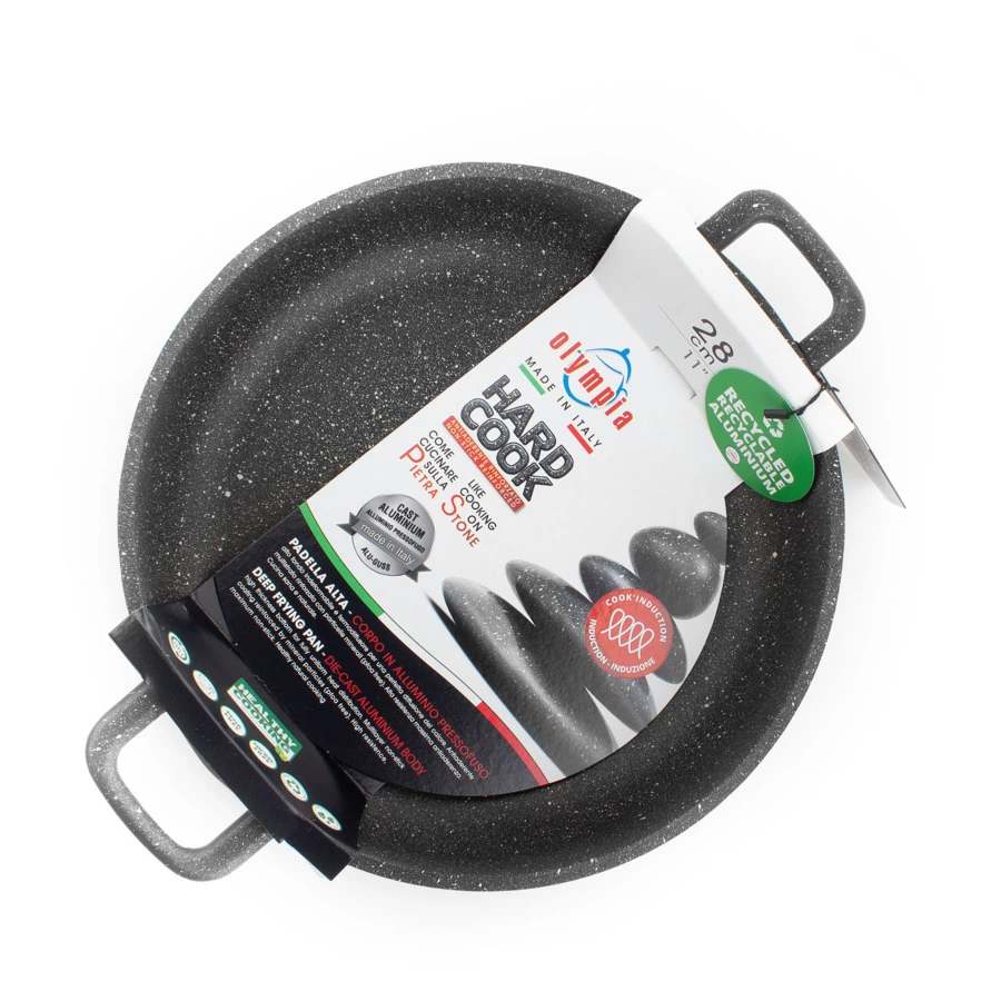 Сотейник с ручками для индукционных плит OLYMPIA Hard Cook Fix Induction 28 см, 4 л, алюминий литой