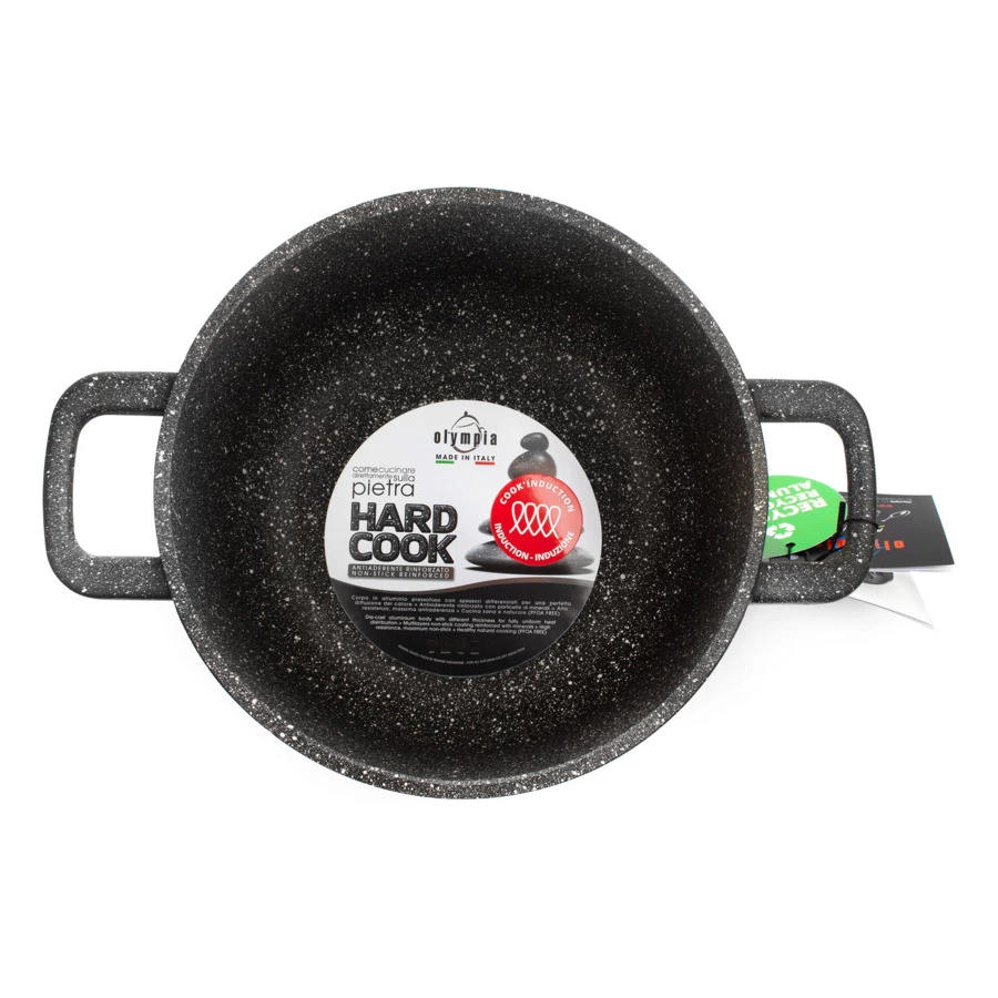 Кастрюля для индукционных плит OLYMPIA Hard Cook Fix Induction 20 см, 3,5 л, алюминий литой