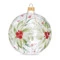 Игрушка елочная шар Bartosh Зимний цветок 10 см, стекло, п/к