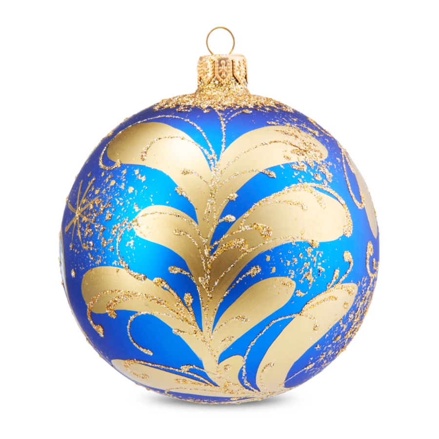 Игрушка елочная шар Bartosh Змея 2025 10 см, стекло, п/к