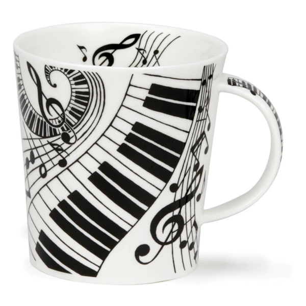 Кружка Dunoon Пианино Ломонд 320 мл, фарфор костяной