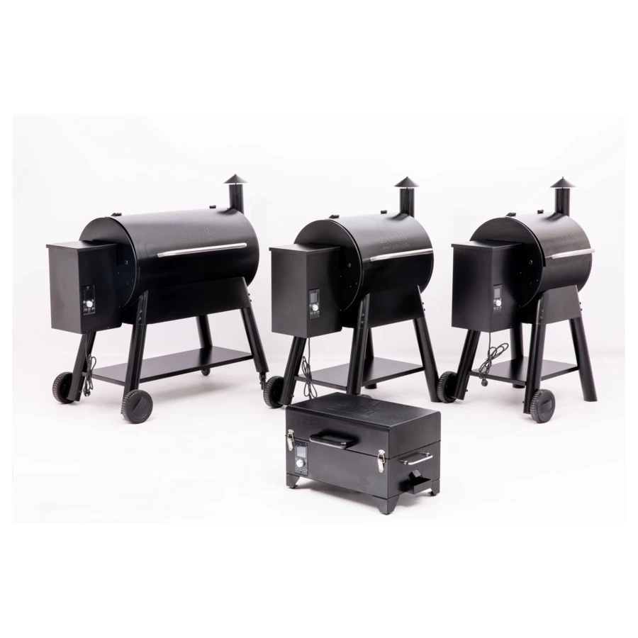 Гриль пеллетный портативный EGER Portable 120 55,4х36,2х36,6 см, сталь нержавеющая, черный