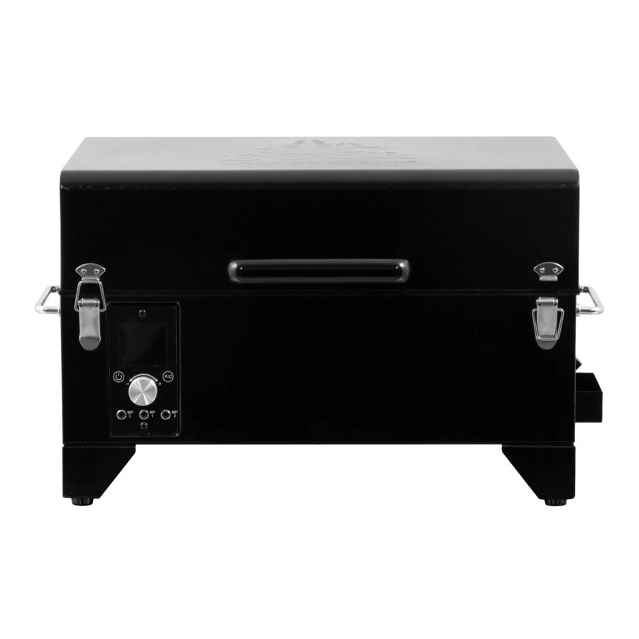 Гриль пеллетный портативный EGER Portable 120 55,4х36,2х36,6 см, сталь нержавеющая, черный