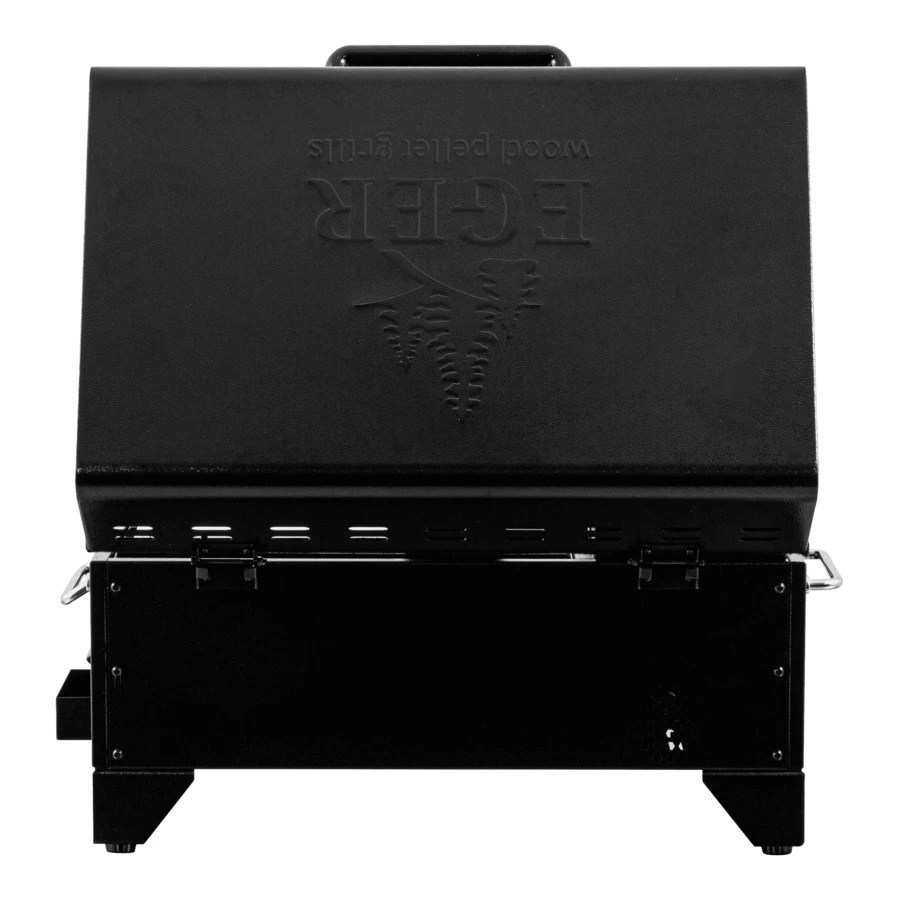 Гриль пеллетный портативный EGER Portable 120 55,4х36,2х36,6 см, сталь нержавеющая, черный