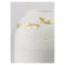 Ваза Lladro Кои 18х25 см, фарфор, золотой люстр, белая