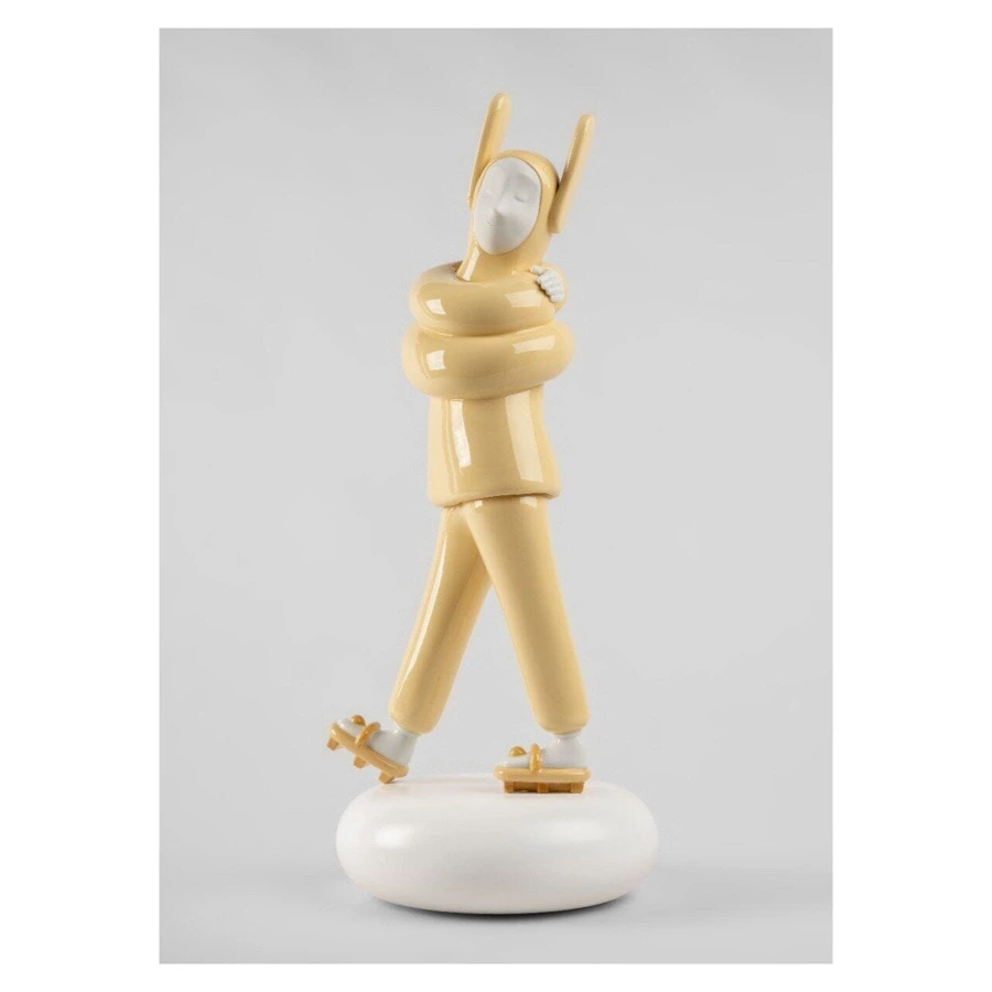 Фигурка Lladro Объятия 23х57 см, фарфор, желтая