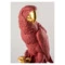 Фигурка Lladro Попугай Макао 22х45 см, фарфор, коралловая