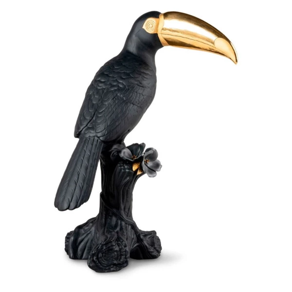 Фигурка Lladro Тукан 28х19х38 см, фарфор, черная, лим выпуск