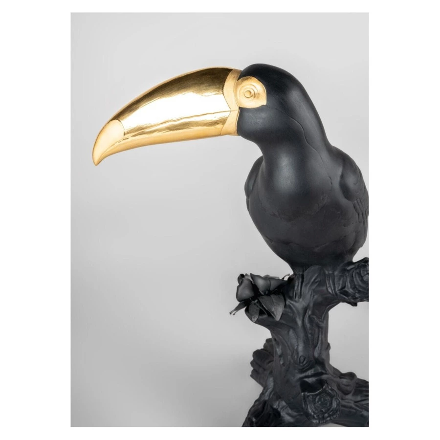 Фигурка Lladro Тукан 28х19х38 см, фарфор, черная, лим выпуск