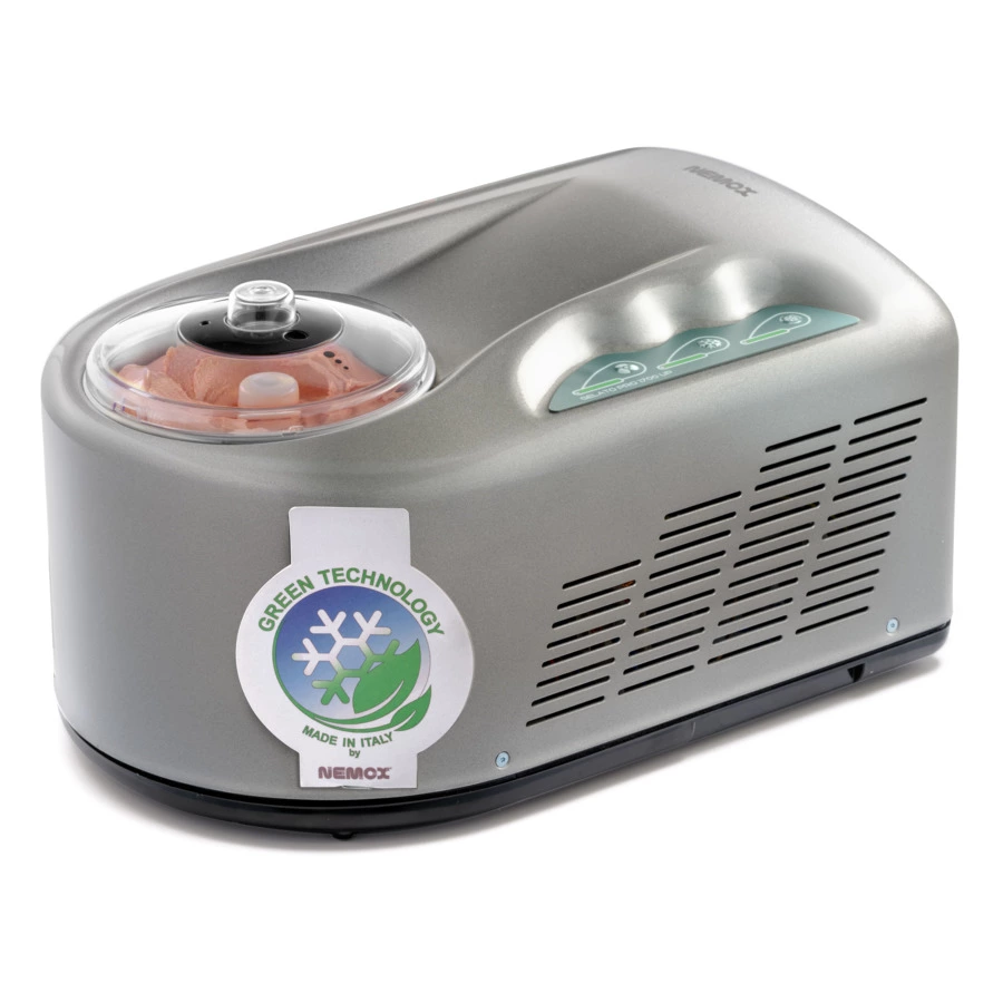 Мороженица Nemox Gelato Pro 1700 Up i-green 1,7 л, алюминий, серебристая