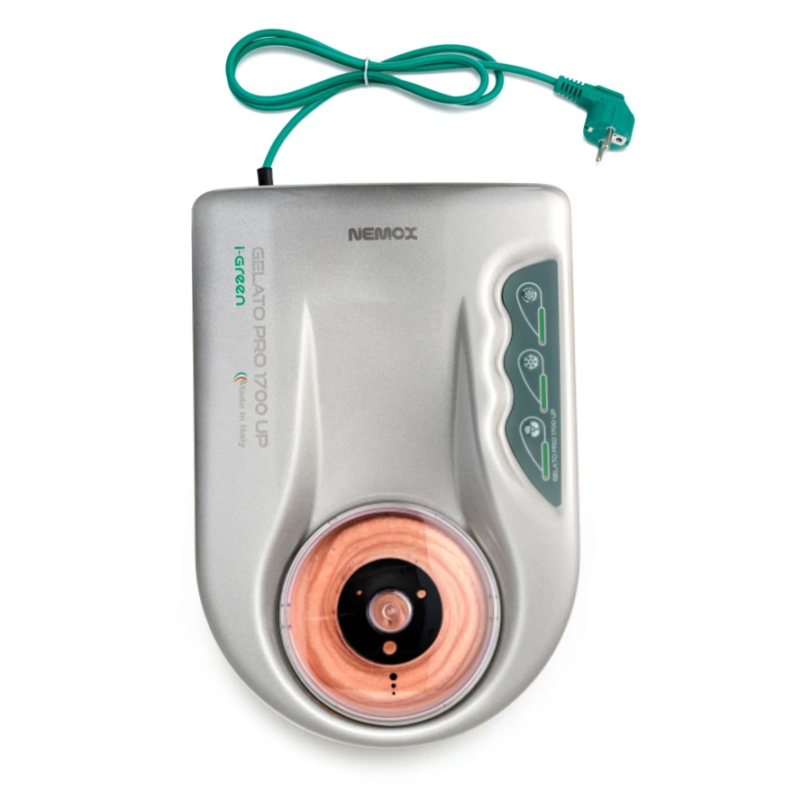 Мороженица Nemox Gelato Pro 1700 Up i-green 1,7 л, алюминий, серебристая