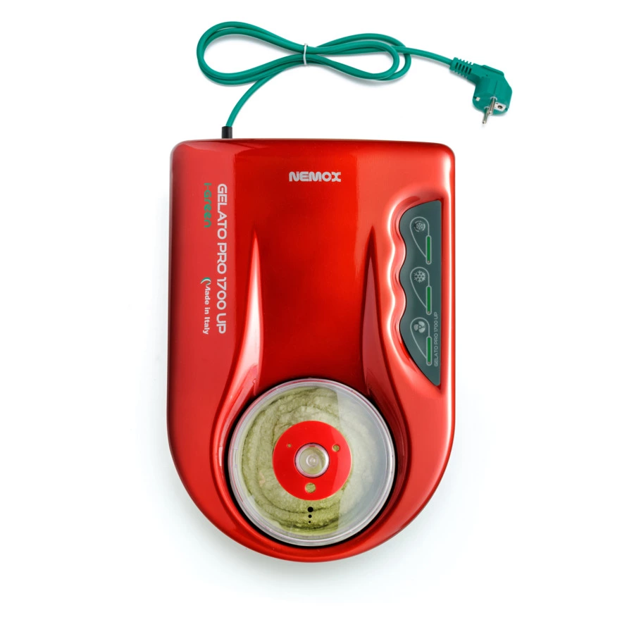 Мороженица Nemox Gelato Pro 1700 Up i-green 1,7 л, алюминий, красная