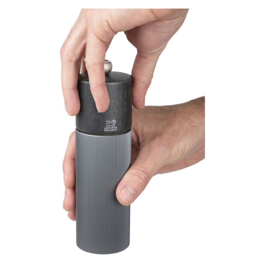 Мельница для перца Peugeot Line 18 см, алюминий, дерево, серая