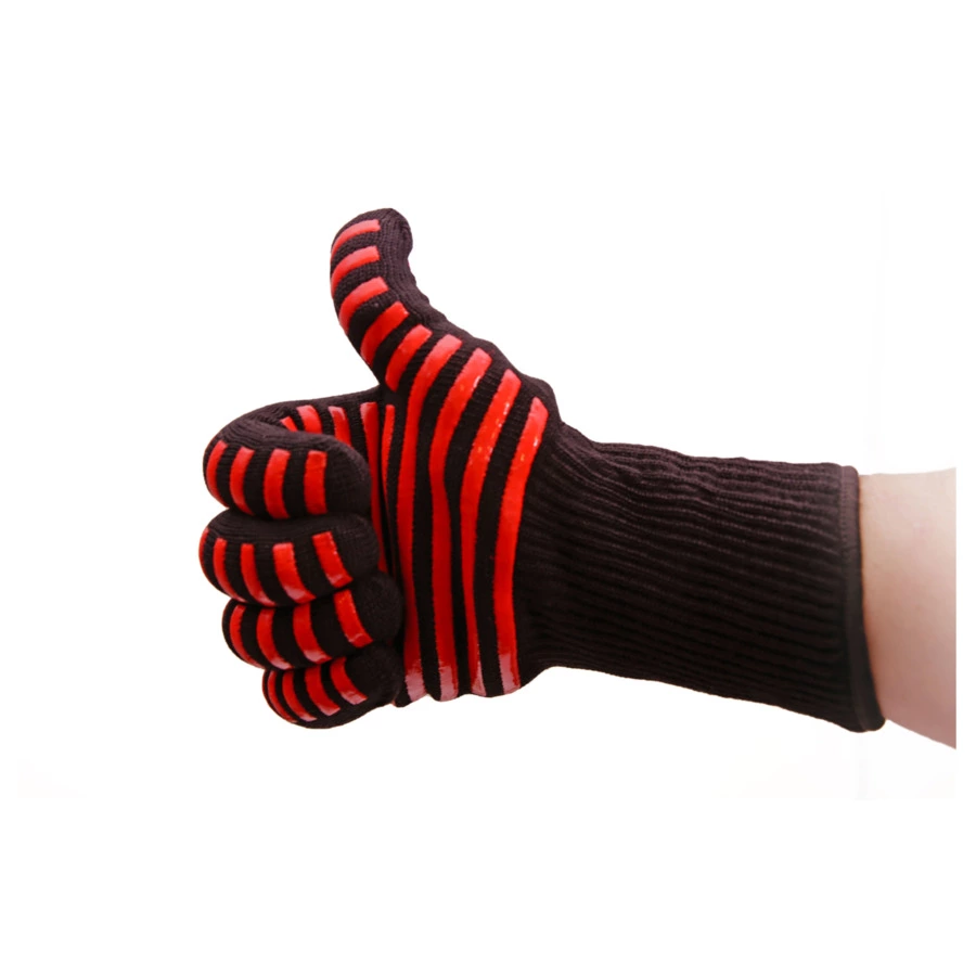 Перчатка-прихватка защитная EGER, жаропрочное арамидное волокно, черная