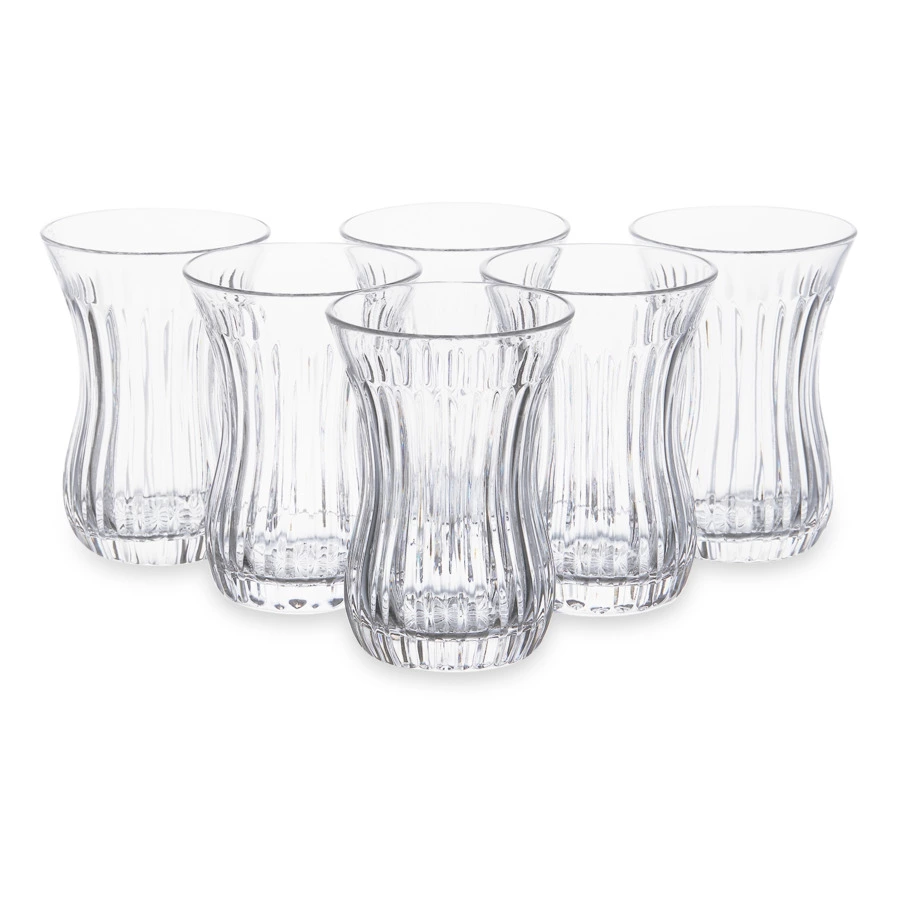 Набор армудов Decor de Table Дефанс 100 мл, 6 шт, хрусталь, прозрачный