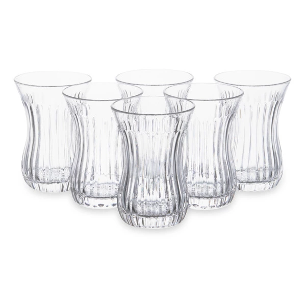 Набор армудов Decor de Table Дефанс 100 мл, 6 шт, хрусталь, прозрачный